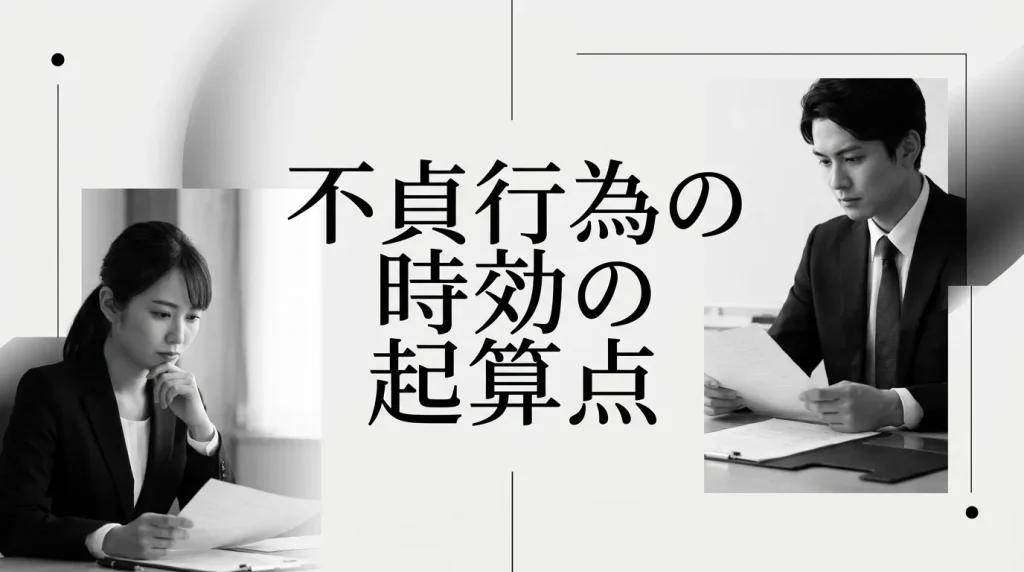 不貞行為の時効の起算点　いつからカウントが始まるのか