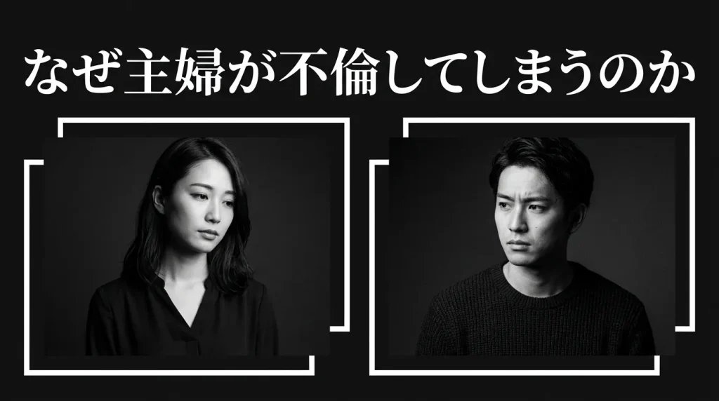 主婦がどうして不倫してしまうのか