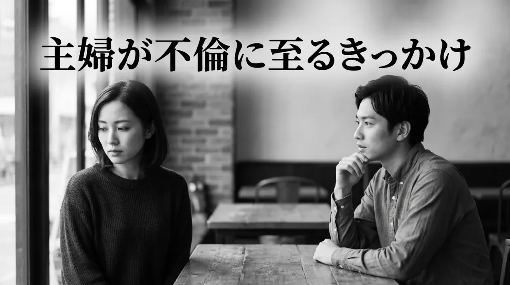 主婦が不倫に至る具体的なきっかけ