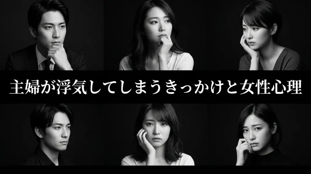 主婦が浮気してしまうきっかけと女性心理