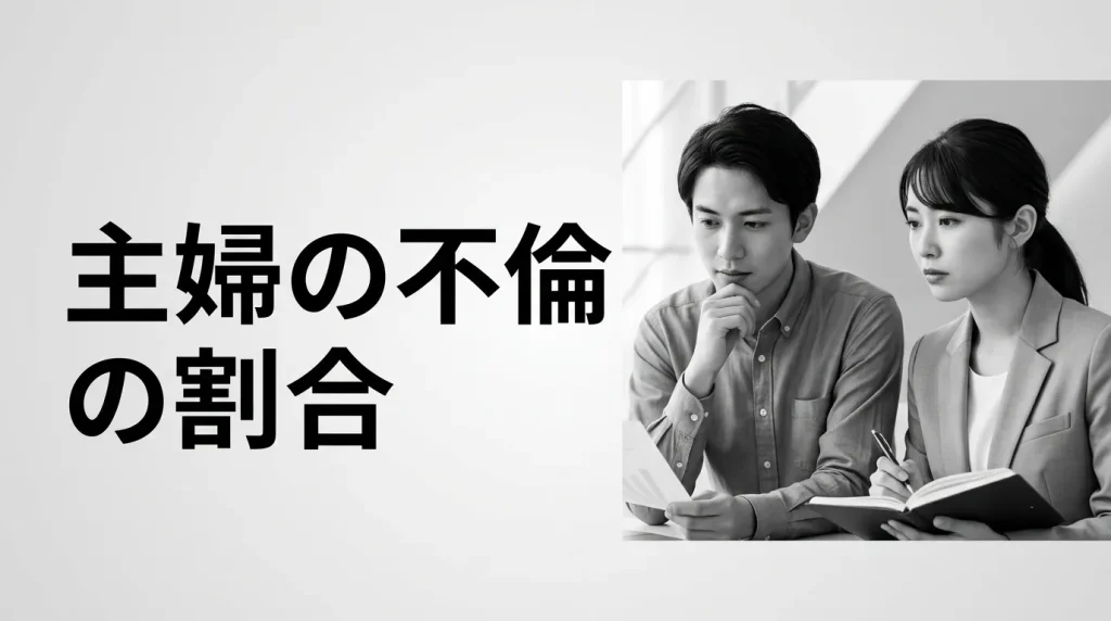 主婦の不倫は実際どのくらいいるのか