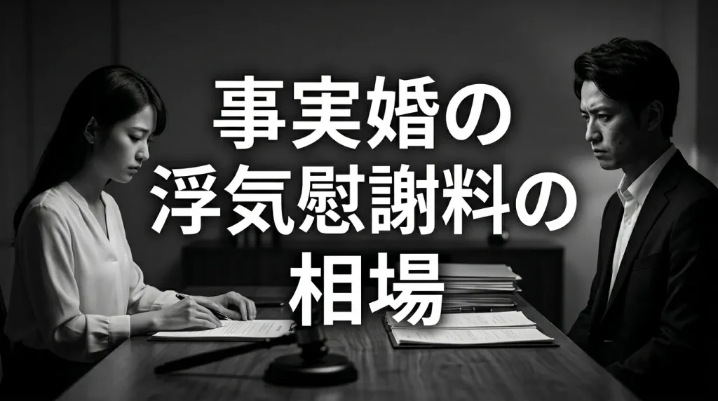事実婚の浮気慰謝料の相場と増減を左右する要素