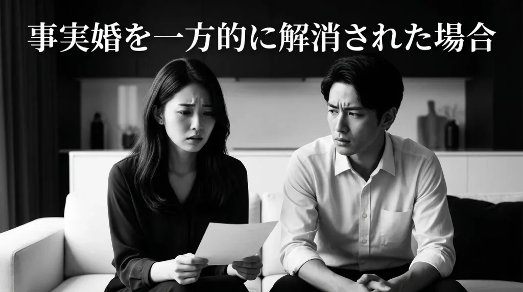 事実婚を一方的に捨てられた場合はどうなるか