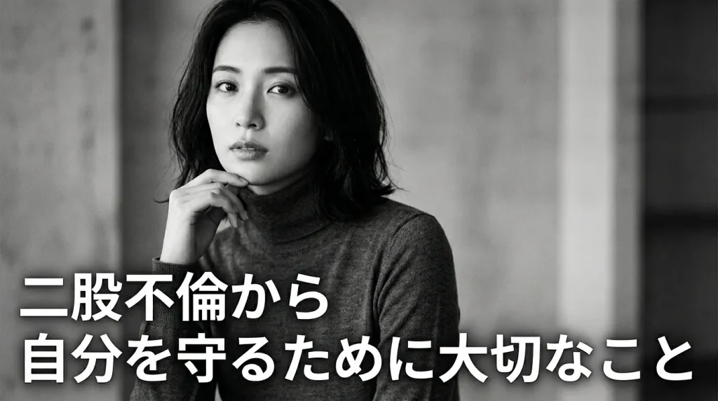 二股不倫から自分を守るために、最終的に大切なこと