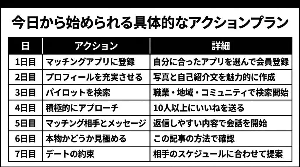 今日から始められる具体的なアクションプラン
