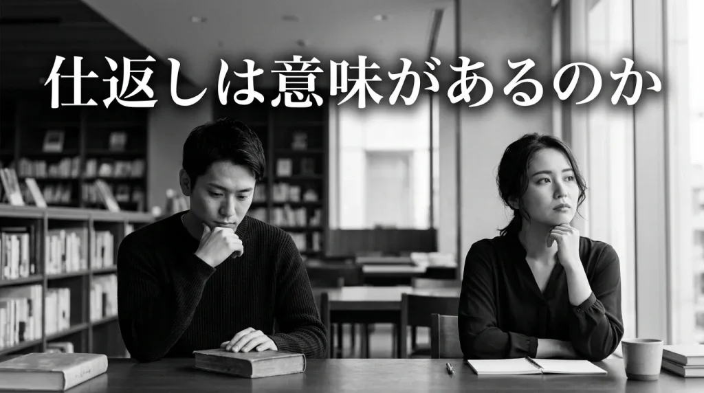 仕返しは本当に意味があるのか
