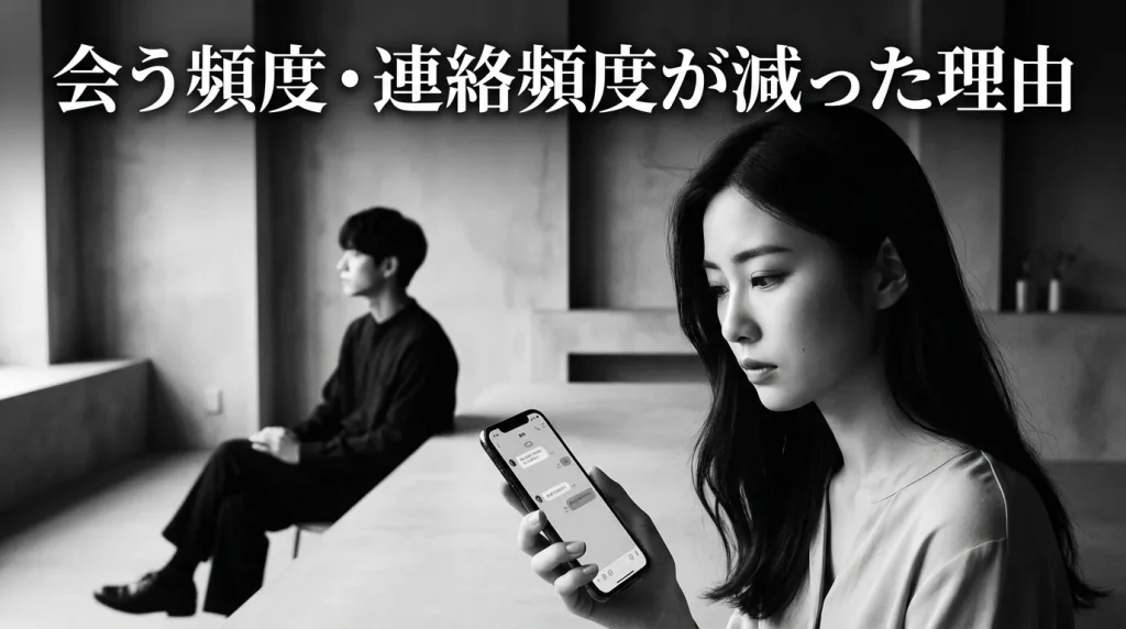 会う頻度・連絡頻度が「減った」ときに考えられる理由