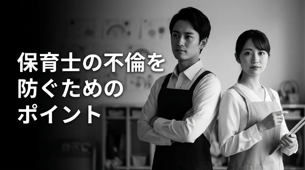 保育士の不倫を未然に防ぐために知っておきたいこと