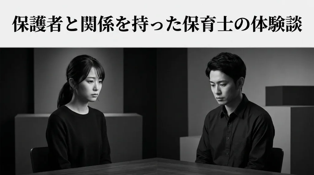 保育士側の体験談 保護者と関係を持ってしまった保育士のその後