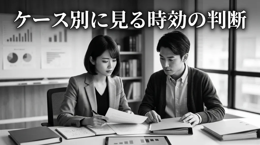 具体的なケース別に見る時効の判断