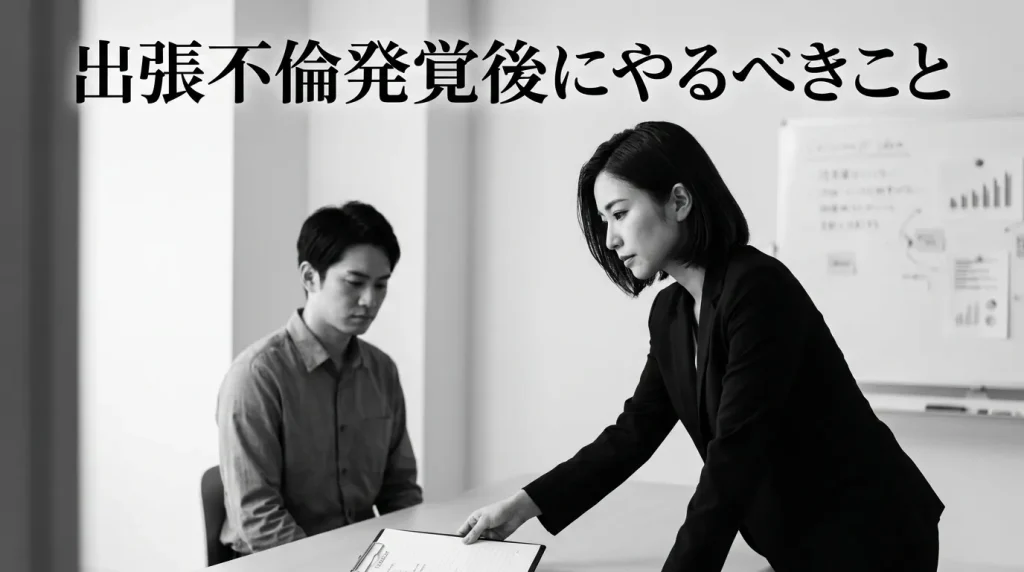 出張不倫が発覚した後にすべき5つのステップ