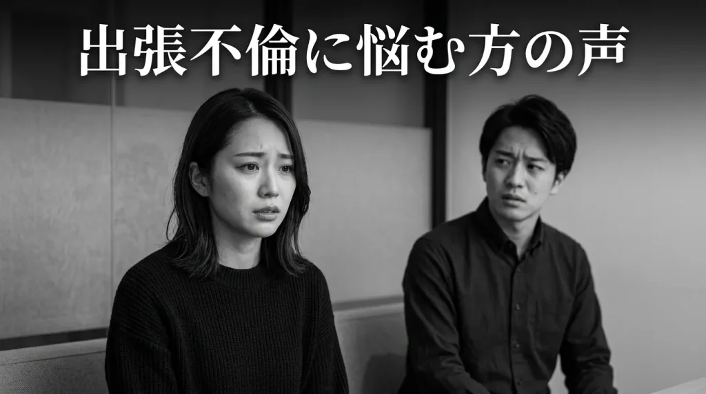 出張不倫でお悩みの方のリアルな声