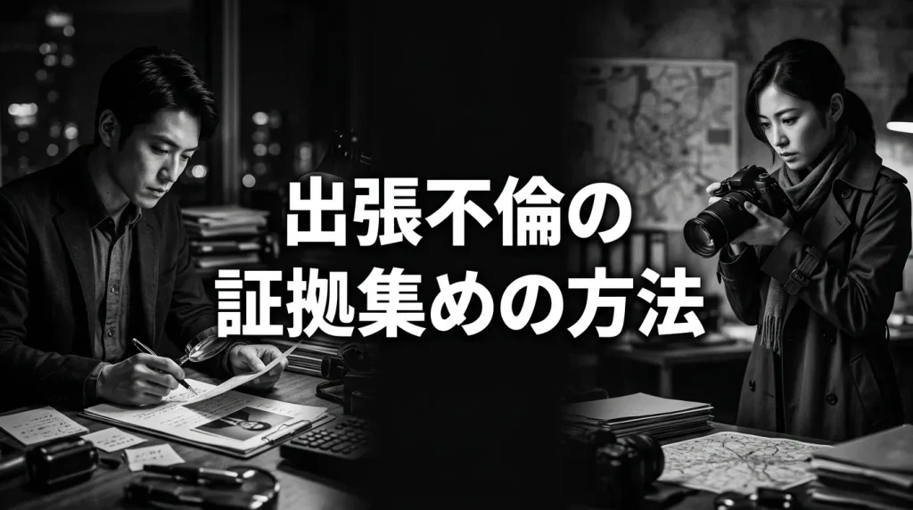 出張不倫の証拠を集めるための具体的な方法