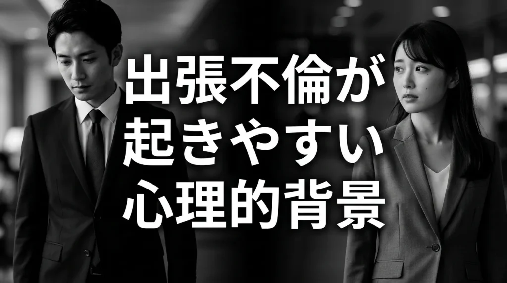出張中に不倫が起きやすい5つの心理的背景