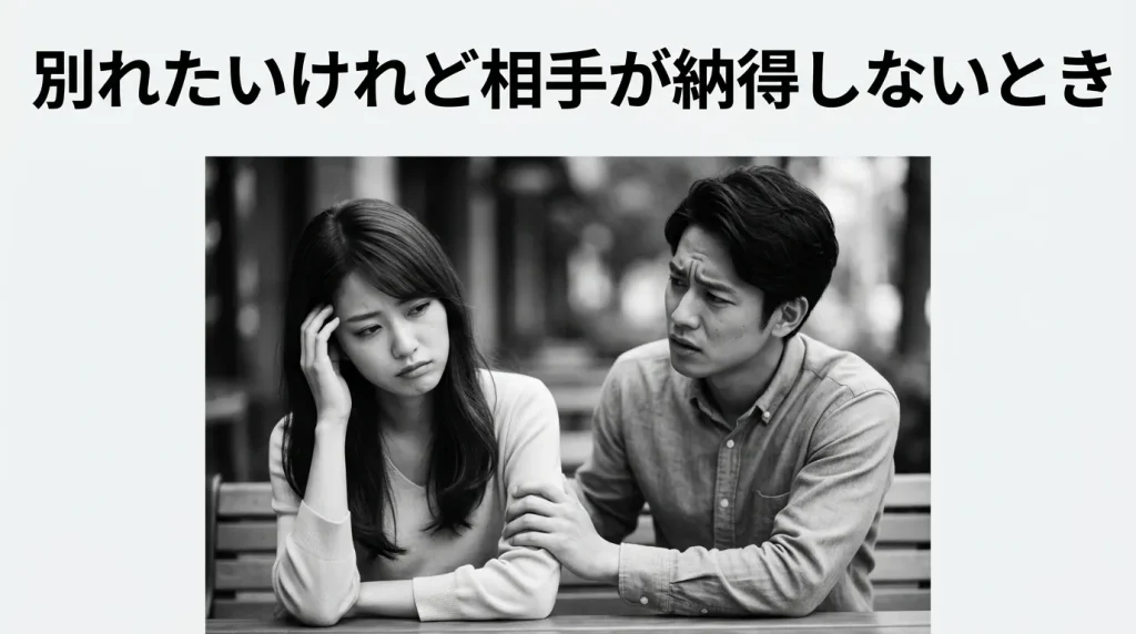 別れたい相手から別れてもらえないとき（相手が納得しない場合）
