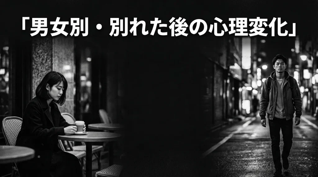 別れた後の男性・女性の心理変化