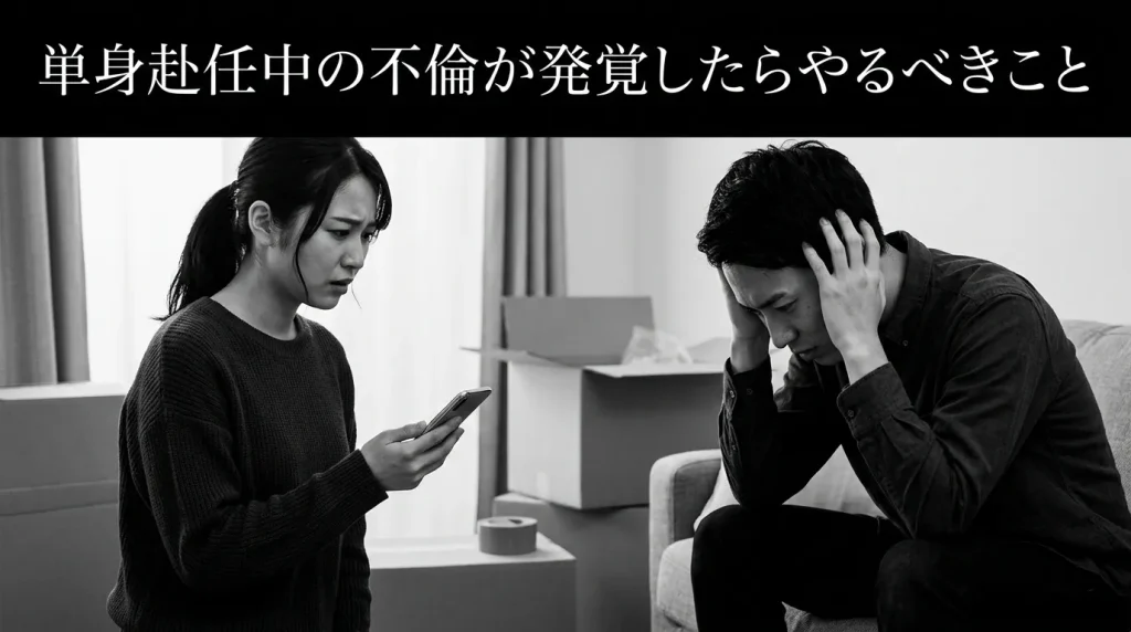 単身赴任中の不倫が発覚したら最初にすべきこと