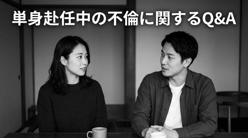 単身赴任中の不倫に関するよくある質問