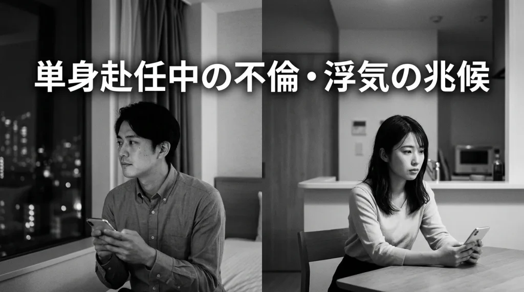 単身赴任中の不倫・浮気の主な兆候と見分け方
