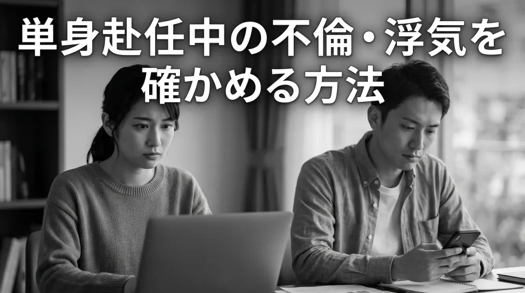 単身赴任中の不倫・浮気を確かめる方法