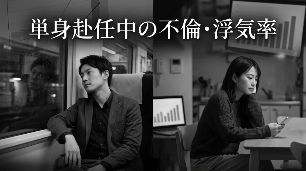 単身赴任中の不倫・浮気率はどのくらい？