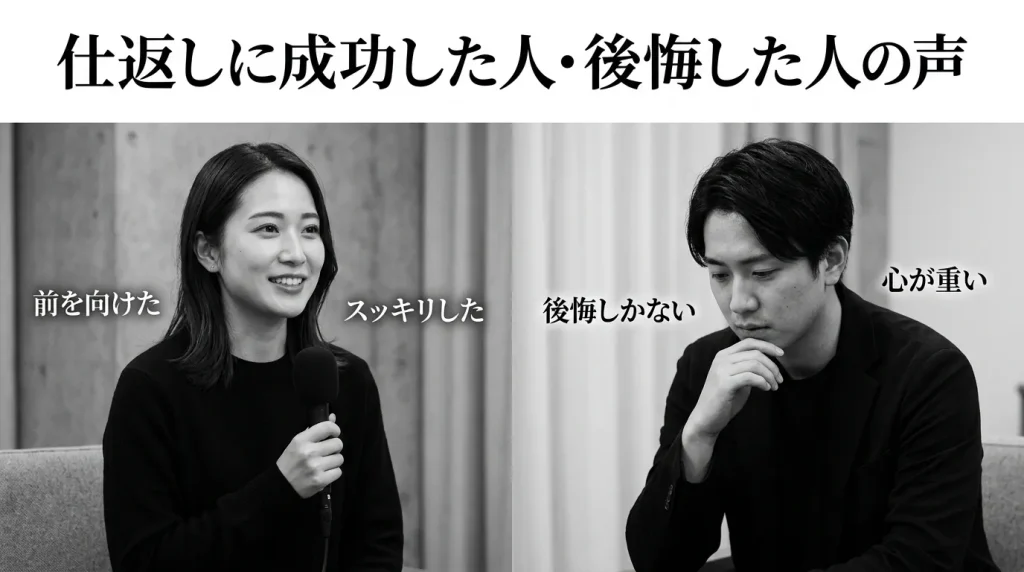 口コミで知る、仕返しに成功した人・後悔した人のリアルな声