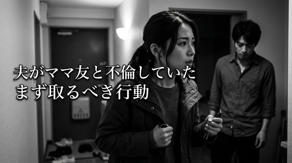 夫がママ友と不倫していた場合にまず取るべき行動