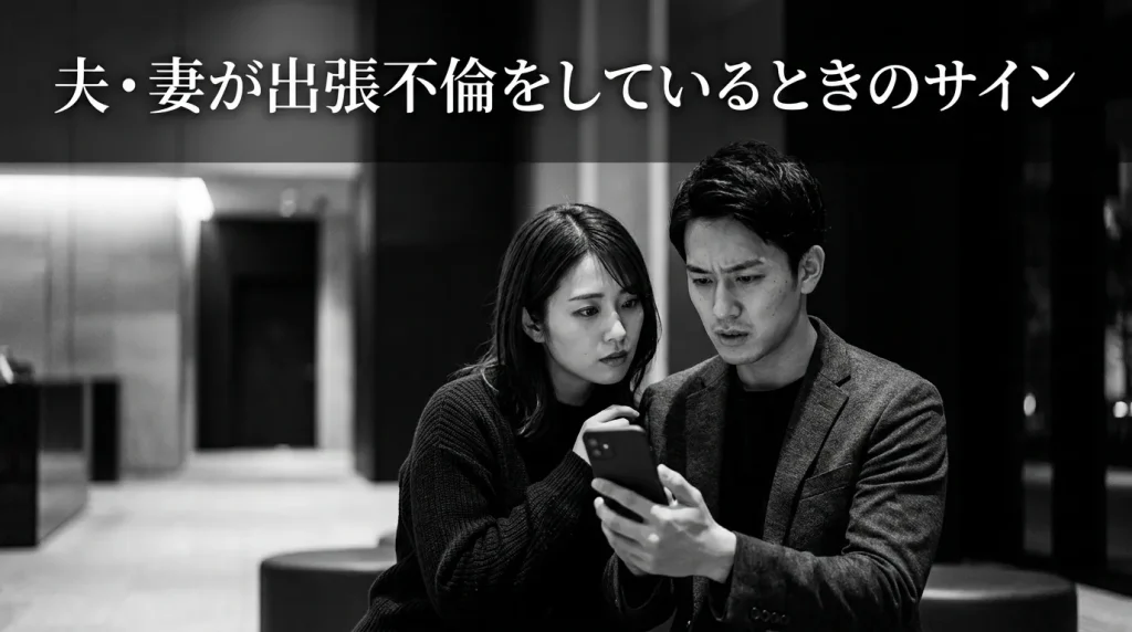 夫・妻が出張不倫をしているときの9つのサイン