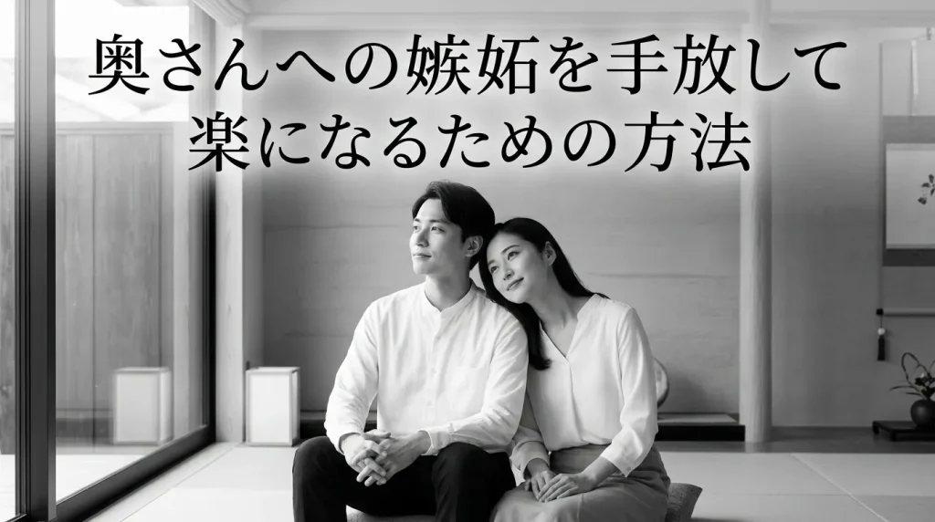奥さんへの嫉妬を手放し、楽になるための具体的な方法