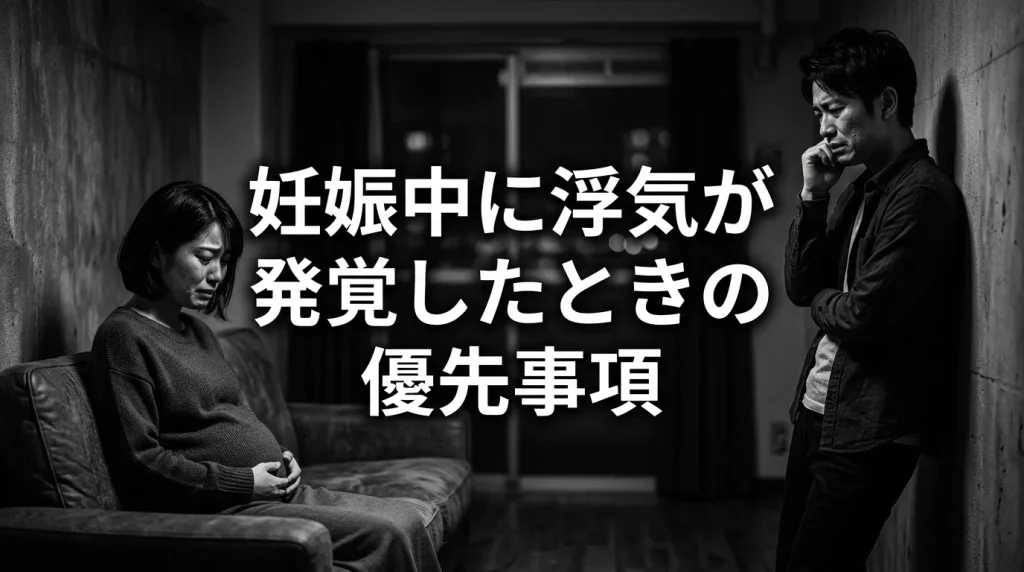 妊娠中に浮気が発覚したときに真っ先にすべきこと