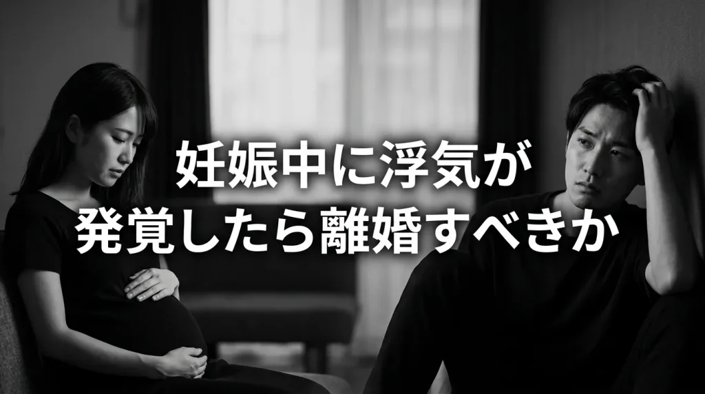 妊娠中に浮気が発覚したら離婚すべきか