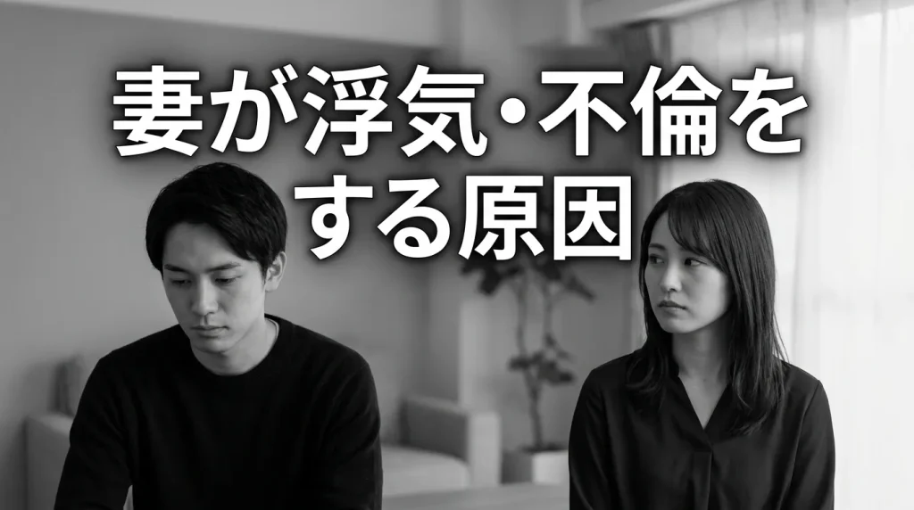 妻が浮気・不倫をする主な原因