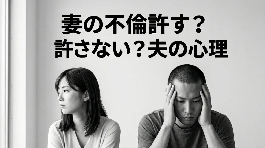 妻の不倫を許す夫の心理と「許す・許さない」の現実的な選択