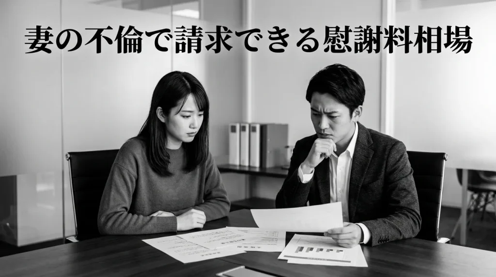 妻の浮気・不倫で請求できる慰謝料の相場