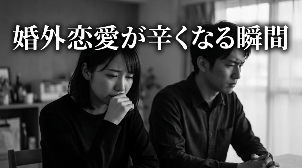 婚外恋愛が辛くなる瞬間あるある