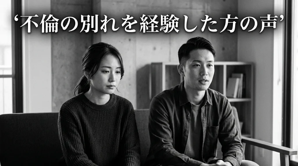 実際に不倫の別れを経験した方の声