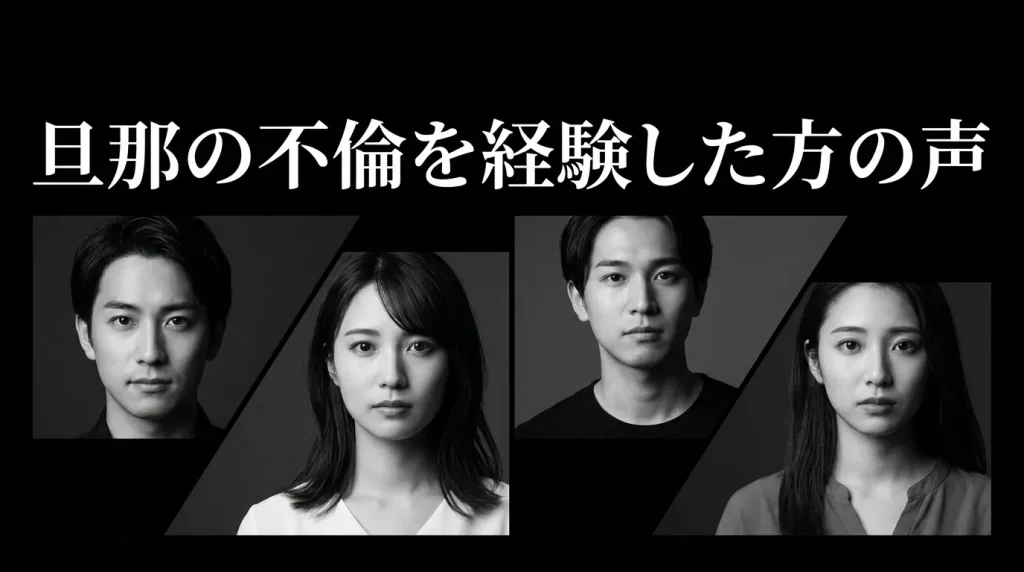 実際に不倫を経験した妻たちの声