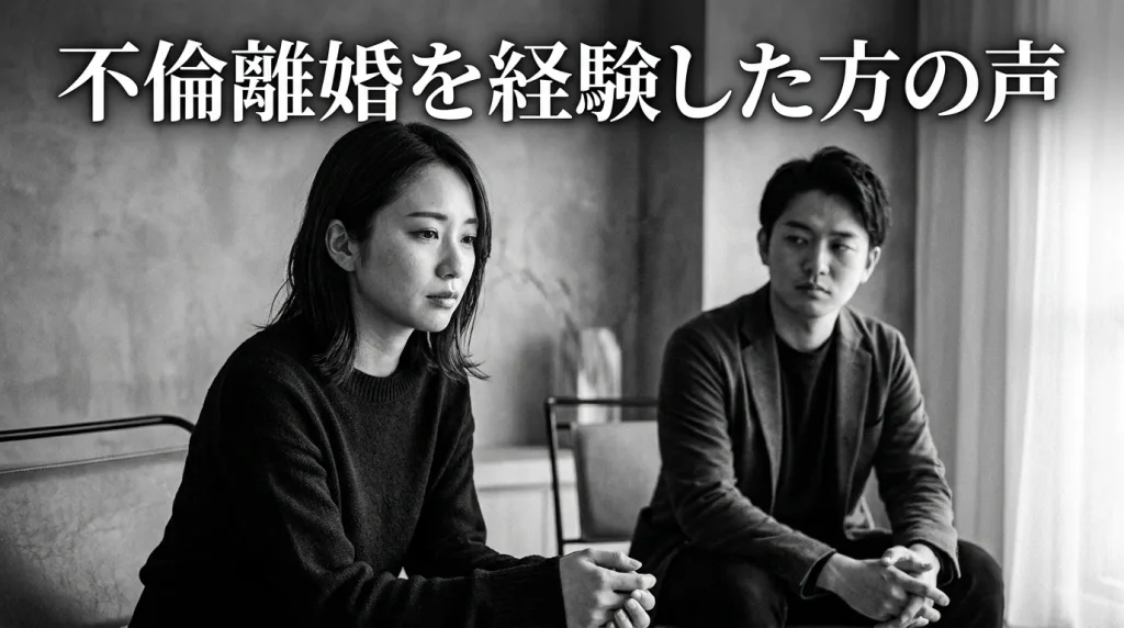 実際に不倫離婚を経験した方の声