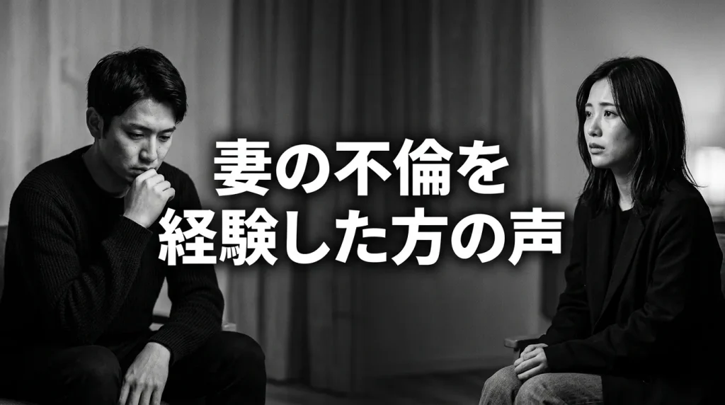 実際に妻の不倫を経験した方の声