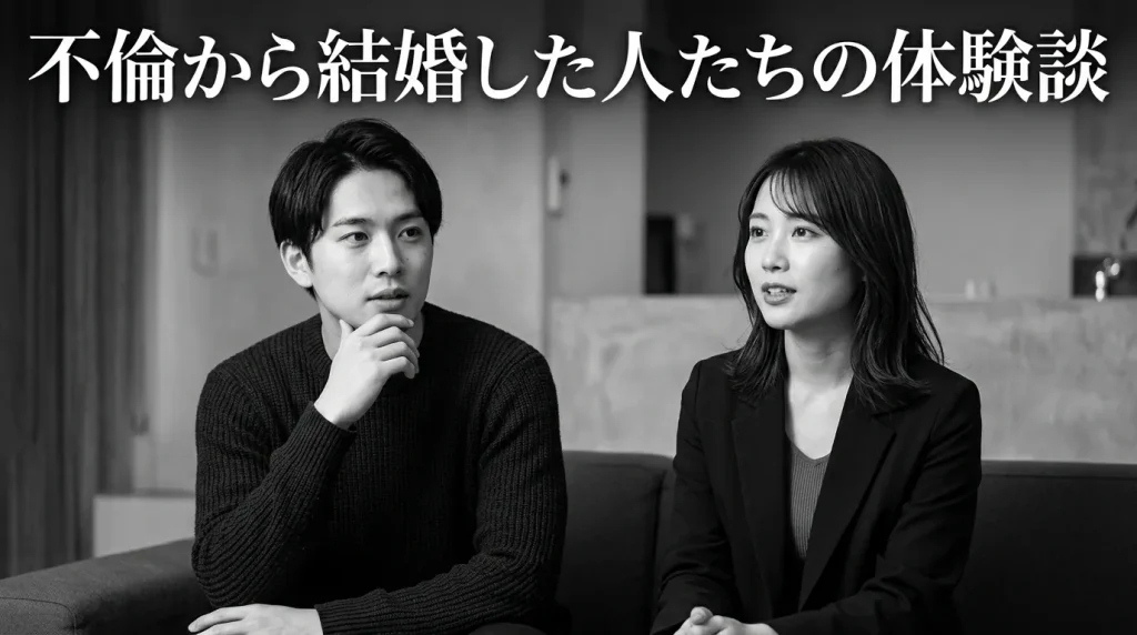 実際の体験談｜不倫から結婚したカップルのその後