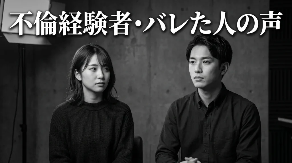 実際の声——不倫経験者・発覚者のリアルな声