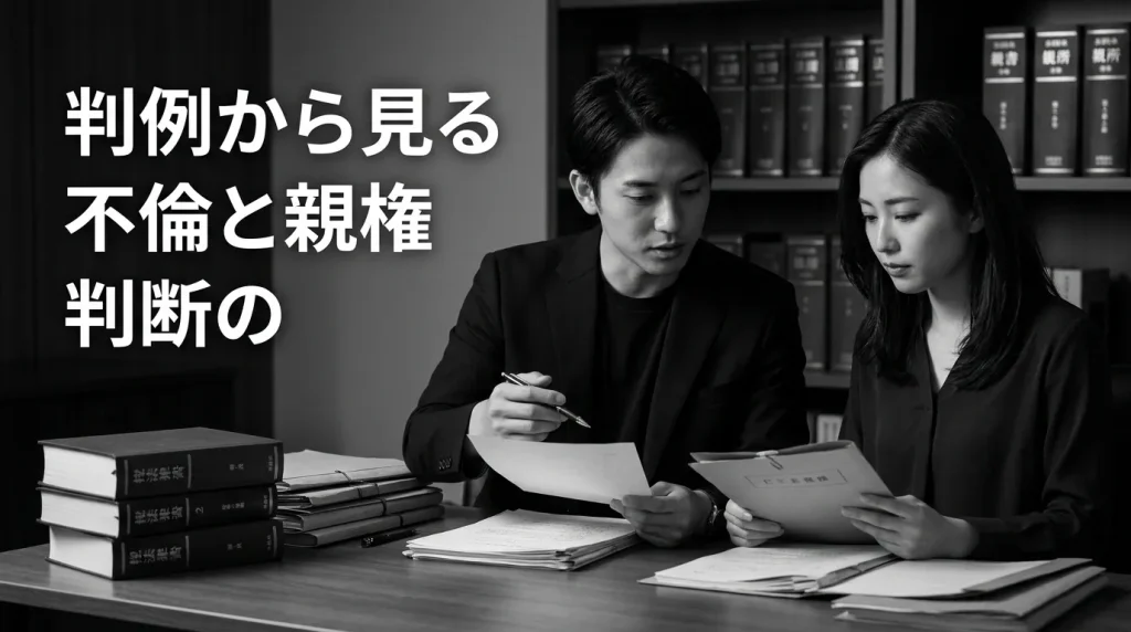 実際の裁判例から見る不倫と親権の判断