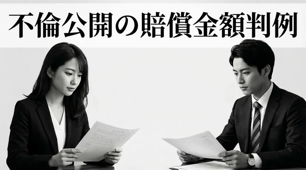 実際の裁判例から見る不倫公開の賠償金額