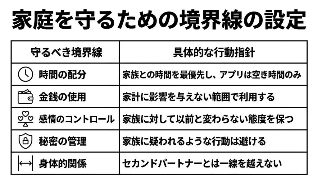 家庭を守るための境界線の設定