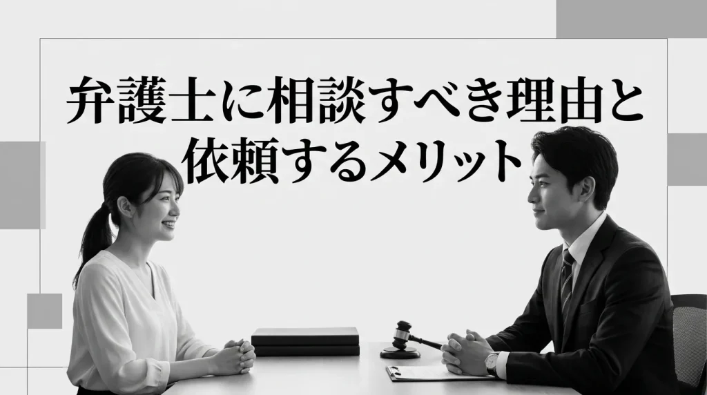 弁護士に相談すべき理由と依頼するメリット