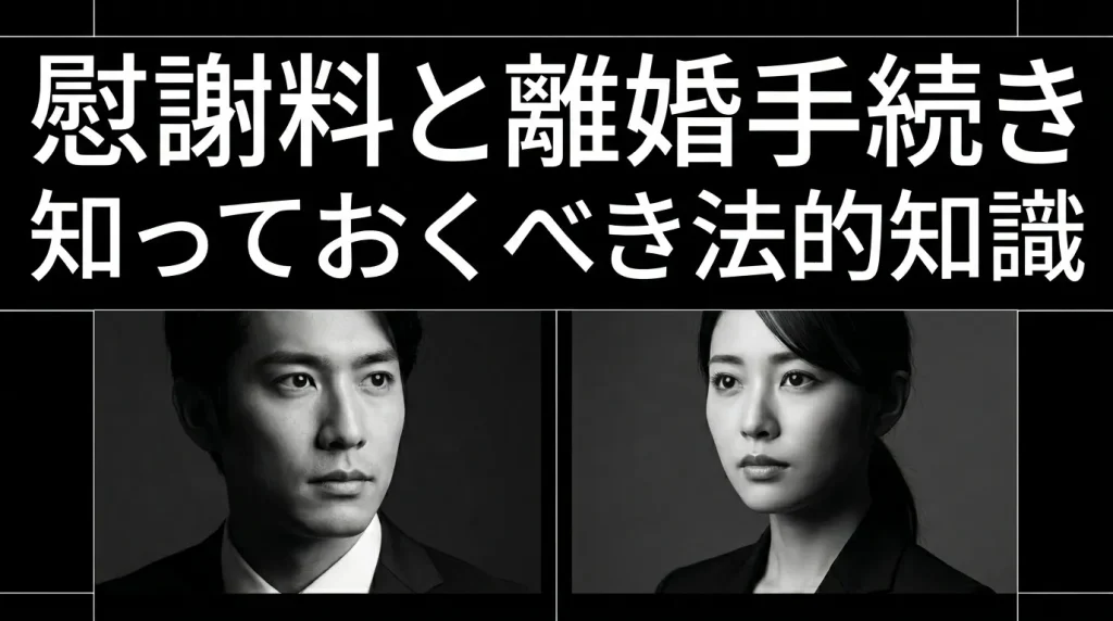 慰謝料と離婚手続き　損をしないために知っておくべき法的知識