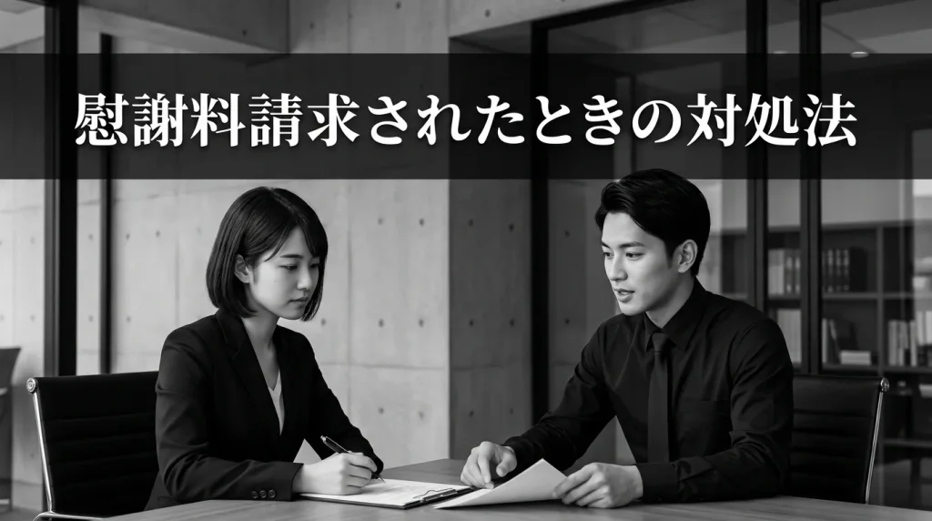 慰謝料を請求されたときの対処法