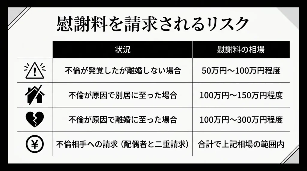 慰謝料を請求されるリスク