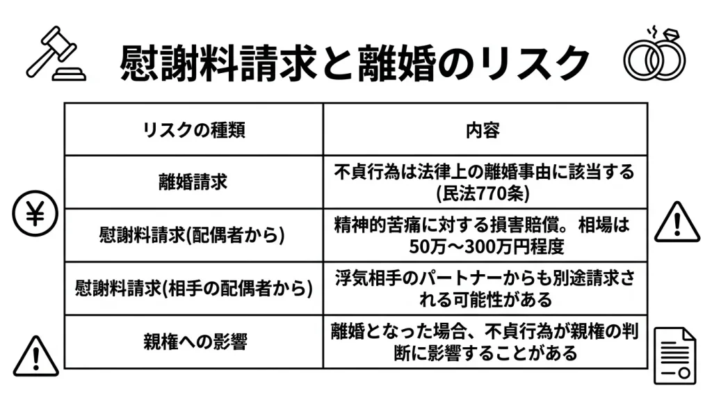 慰謝料請求と離婚のリスク