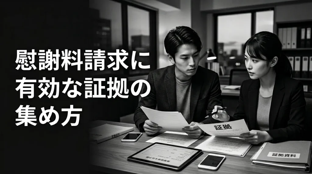 慰謝料請求に有効な証拠の種類と集め方